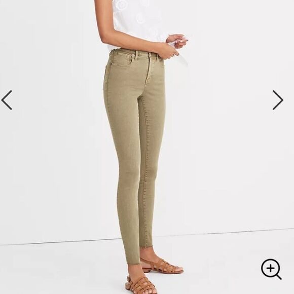 Madewell High Rise Raw-Hem Skinny Jeans - Picture 2 of 9